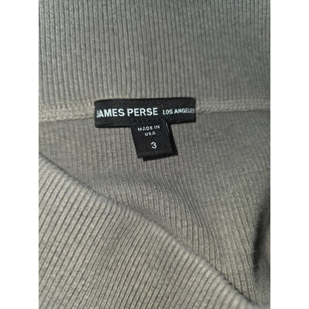 James Perse Cotton Stretch Ribbed Knit Midi Skirt Size 3 (L) - Picture 8 of 9